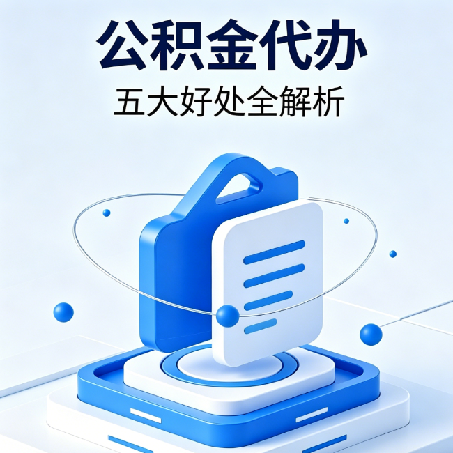 南昌公积金代办到底值不值？这5大好处让你少走弯路